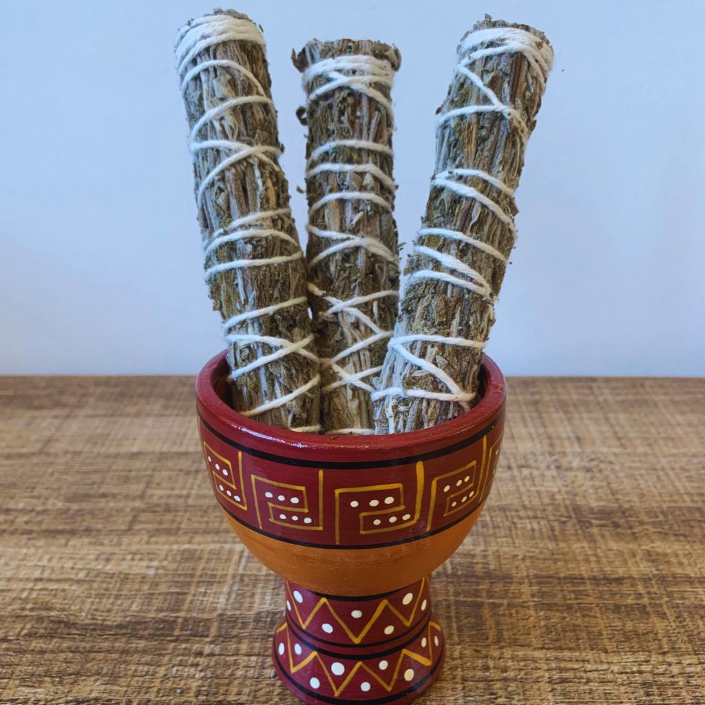 Incenso Bastão Sálvia Branca Natural Defumador Limpeza Energética Proteção Promove a Cura em Oferta na Shopee