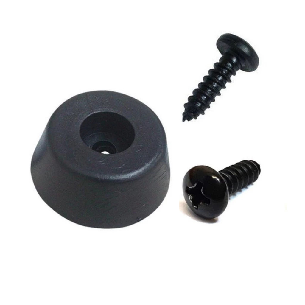 Kit Pé Grande/Pequeno De Borracha + Parafuso 22 Centímetros Pvc Para Caixa De Som Móveis Premium - Escolha a quantidade