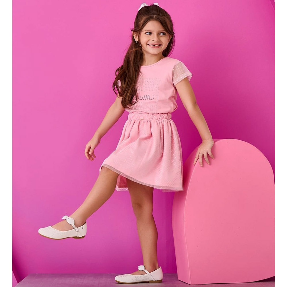 SAPATILHA INFANTIL PAMPILI ANGEL FIVELA COM LAÇO STRASS BR