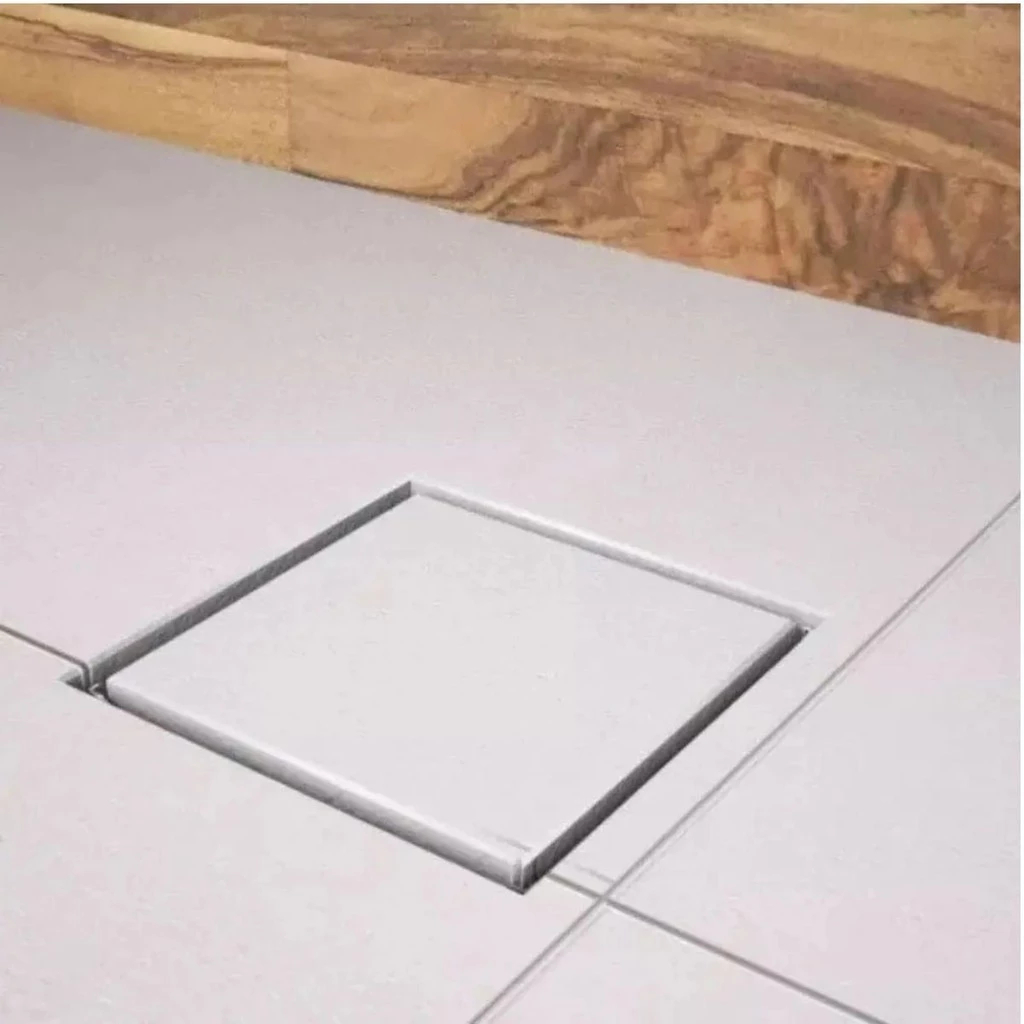 Kit Ralos Oculto 15x15 Invisível Sifonado inteligente - Seca piso/Porcelanato com tela
