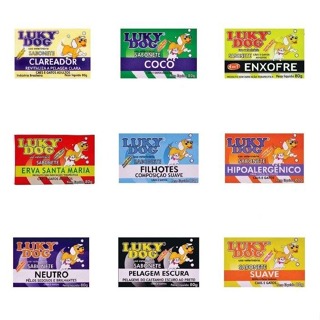 Sabonete P/Cães e Gatos - Cont/ Sarnas e Micose Luky Dog 80g em Oferta na Shopee