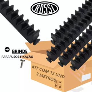 Kit 12 Gomo de Cremalheira para Portão Deslizante ROSSI 3 metros em Oferta na Shopee