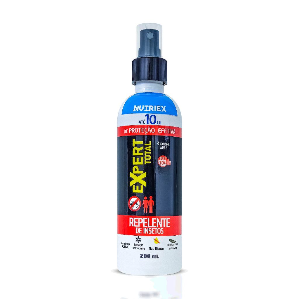Spray Repelente de Insetos Expert Total Family 10 Horas Deet 200ml Nutriex Profissional em Oferta na Shopee