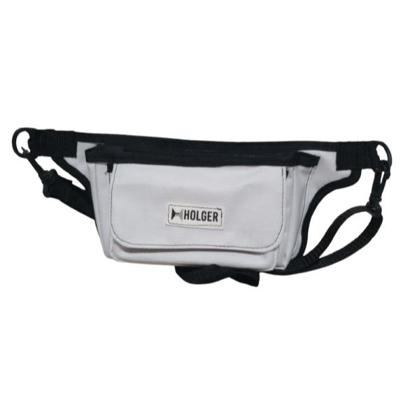Pochete de Ombro Streetwear Unissex, Nylon Impermeável com 4 Bolsos Grandes