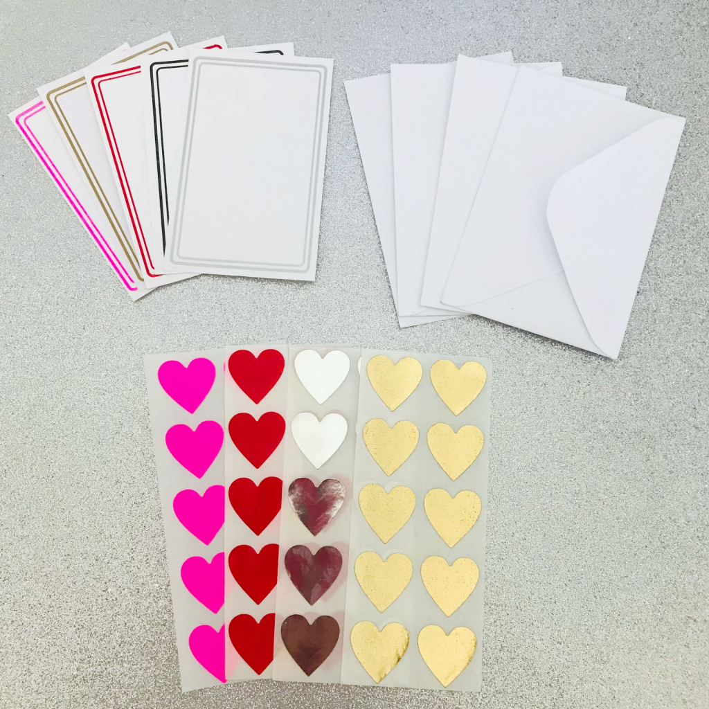 envelope + cartão de visita branco + selo adesivo em Oferta na Shopee