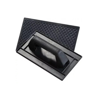 Kit 3 Desempenadeira plastica 18x29cm PVC Corrugada Preta em Oferta na Shopee