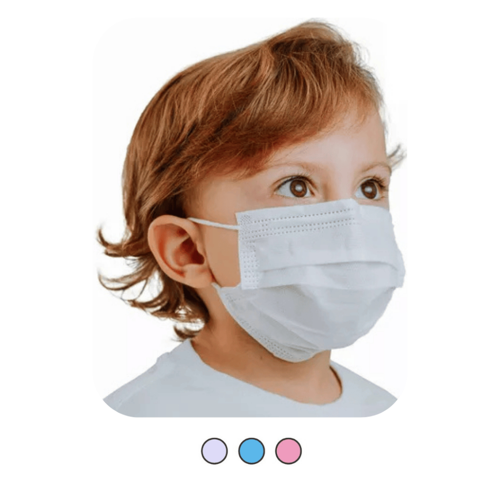 Máscara Infantil Pacote 50 Unidades Tripla Proteção Ajuste Nasal 50 Un Kids Máscara Descartavel em Oferta na Shopee