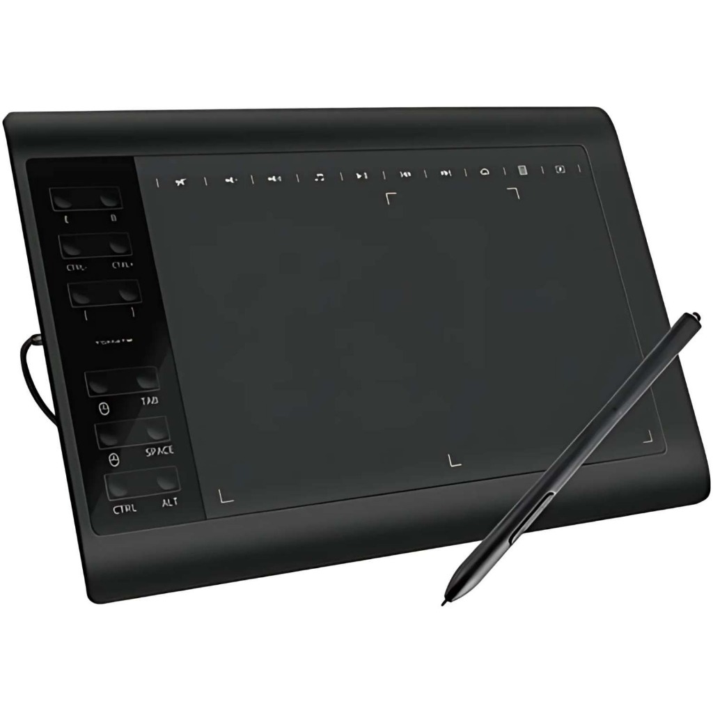 Mesa Digitalizadora 11,6'' Alta Resolução e Sensibilidade ao Toque para Ilustração e Design