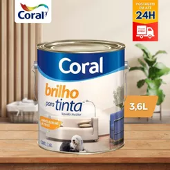 Brilho P/ Tinta Incolor Coral 3,6L