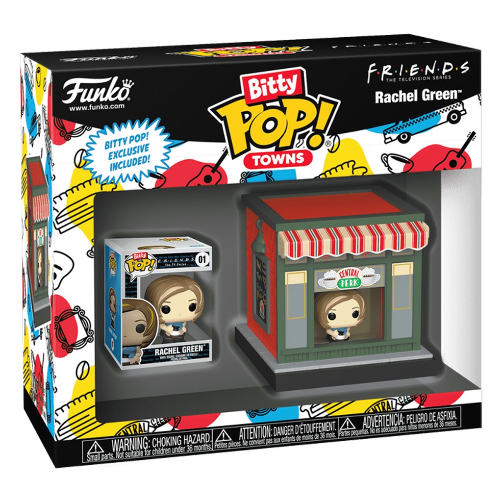FUNKO BITTY POP TOWNS: FRIENDS - RACHEL AND CENTRAL PERK (83689) NOVO ORIGINAL