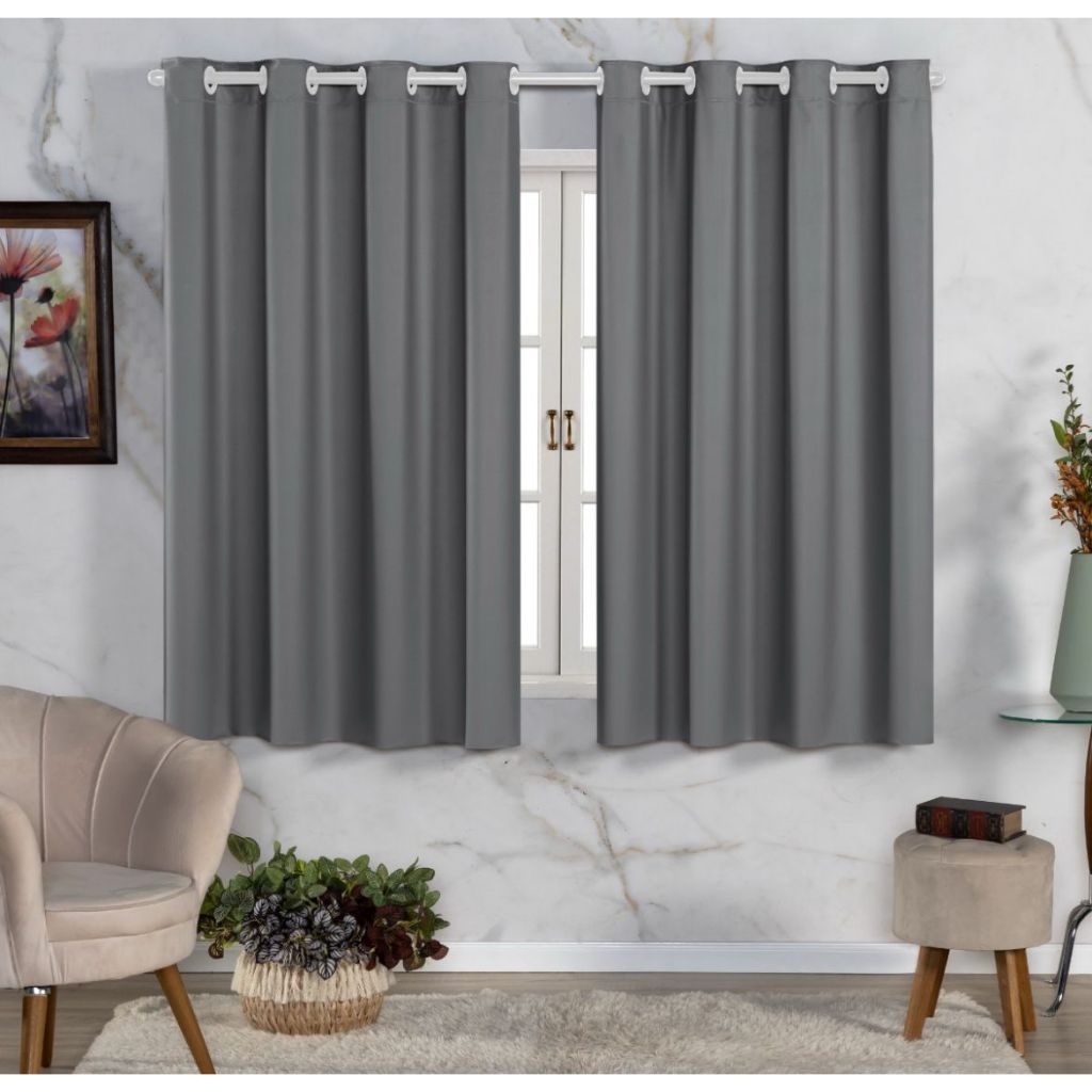 Cortina 2,00 x 1,40 Corta Luz 100% Blackout Blecaute janela sala e quarto - Promoção em Oferta na Shopee