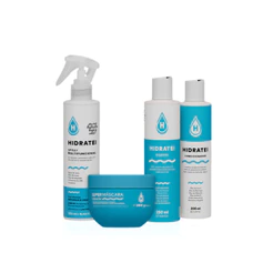 Kit Hidratação Essencial Hidratei Shampoo + Condicionador + Máscara Cabelos Radiantes Brilhosos