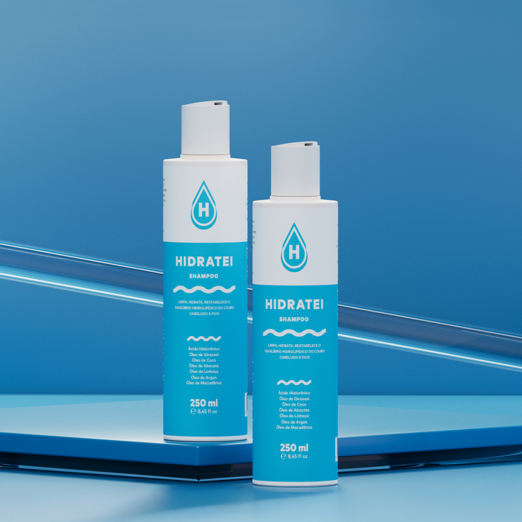 Shampoo Hidratante Hidratei 250ml Cabelos Ressecados e Secos Hidratação Profunda Controle Frizz · foto 2