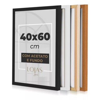 Moldura 40x60 Com Acetato e Fundo Quadros Foto Quarto Sala Casa Quadro Decorativo (Escolha Cor e Quantidade) em Oferta na Shopee
