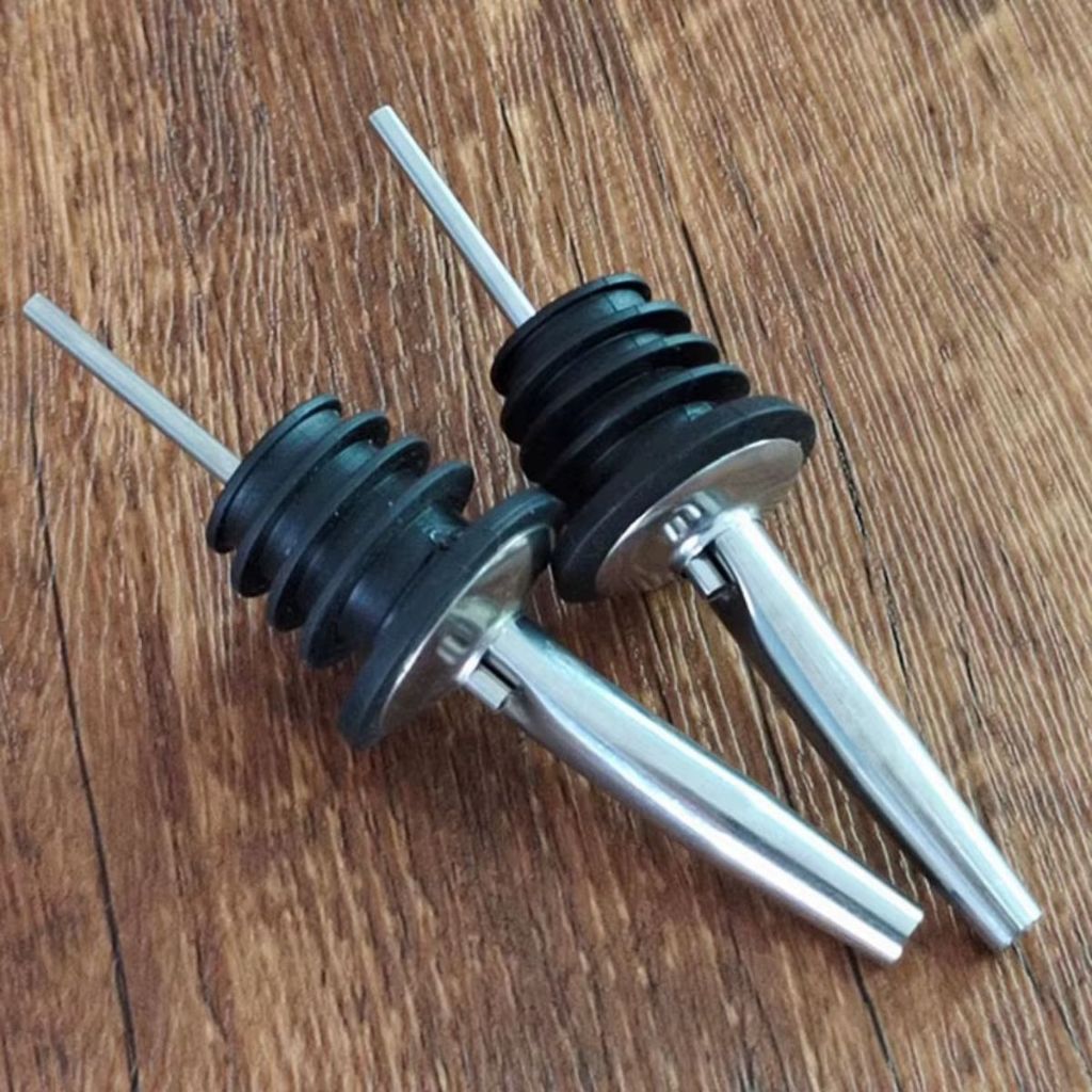 Bico Dosador Inox Em Silicone Azeite Vinho Bebida Coquetel em Oferta na Shopee