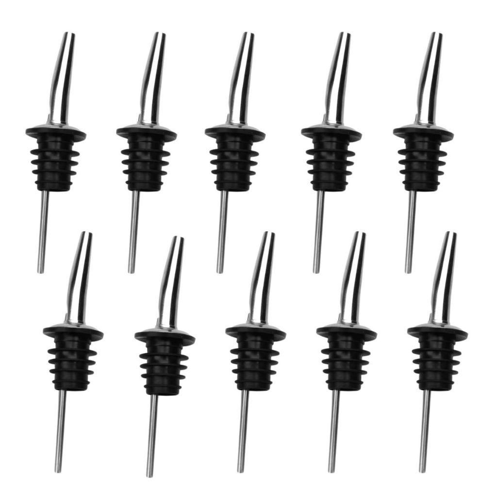 Kit 10 Bicos Dosador Inox Biqueira Bar Bartender Bebidas em Oferta na Shopee