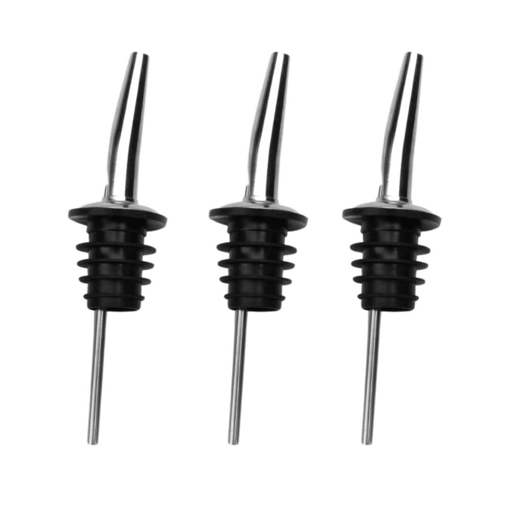 Kit 3 Bicos Dosador Inox Biqueira Bar Bartender Bebidas em Oferta na Shopee