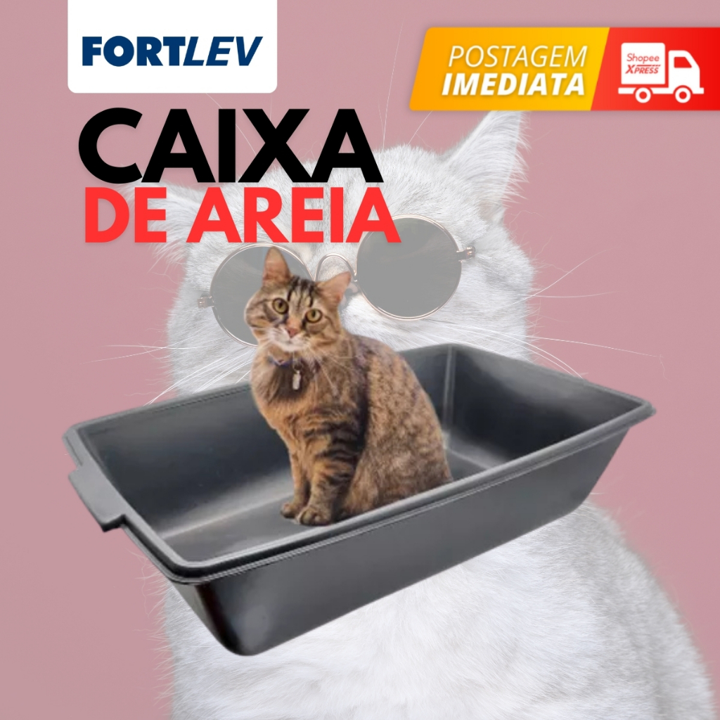 Caixa de Areia Plástica para Gatos 20lts ou 40L Multiuso Obra Construção Mexer Massa Temperar Carne