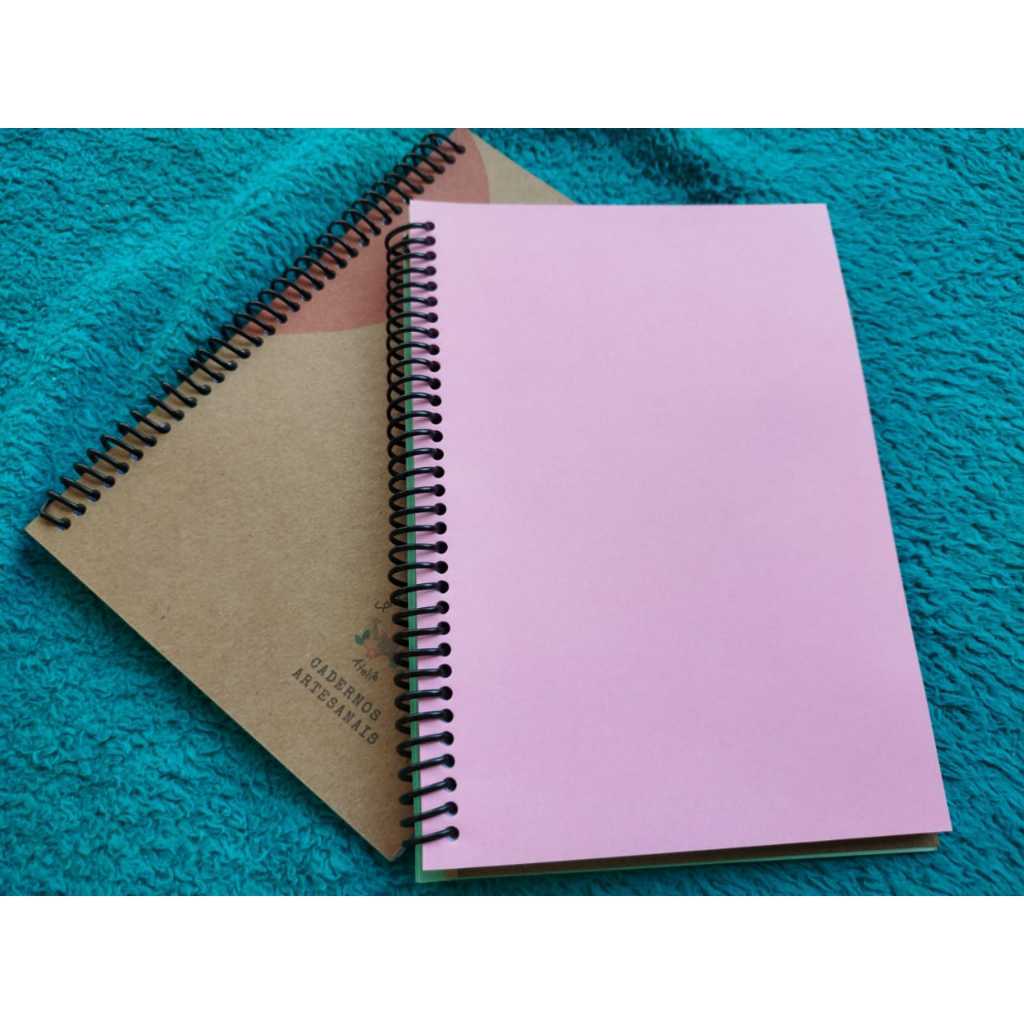 Caderno Ecológico Arco Íris A5 Para Desenho Escrita e Rascunhos - Ateliê Santa Plantinha