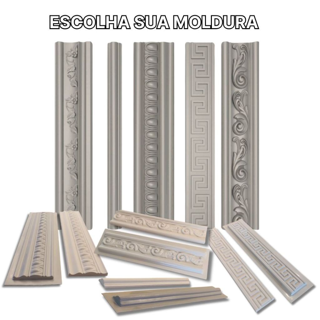 Forma Para Fabricação de Moldura Rodateto e Rodape Gesso Decoração