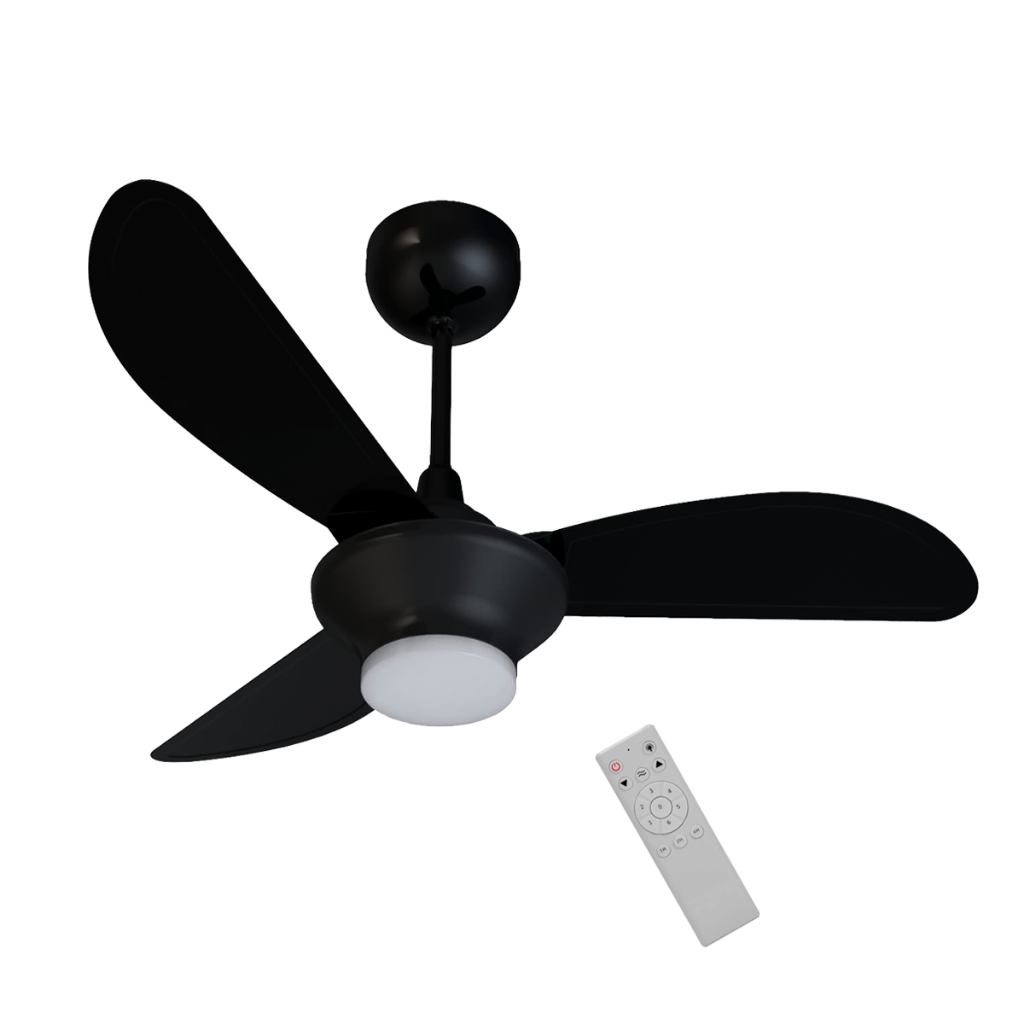 Ventilador Ventisol Mistral Inverter Led Preto 30w Bivolt em Oferta na Shopee