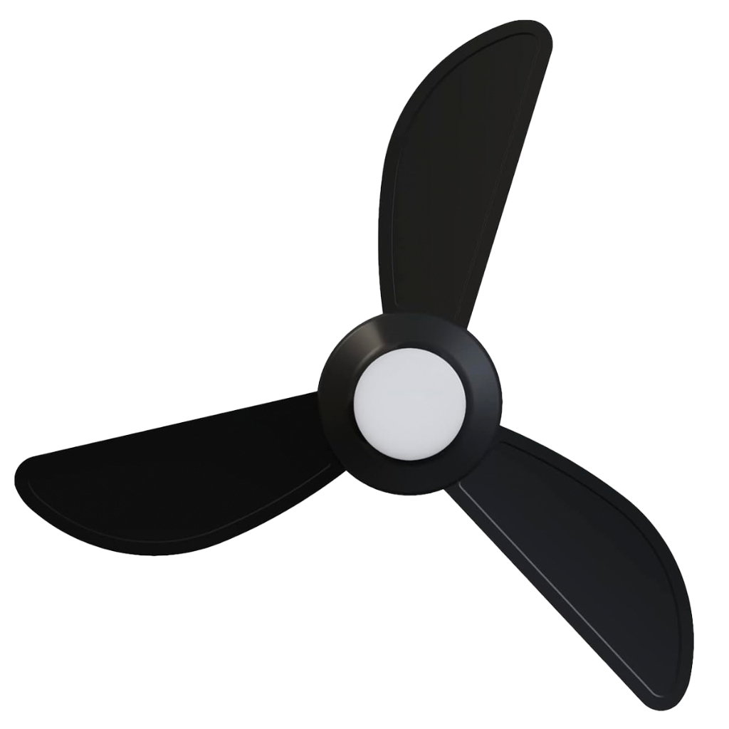 Ventilador Ventisol Mistral Inverter Led Preto 30w Bivolt