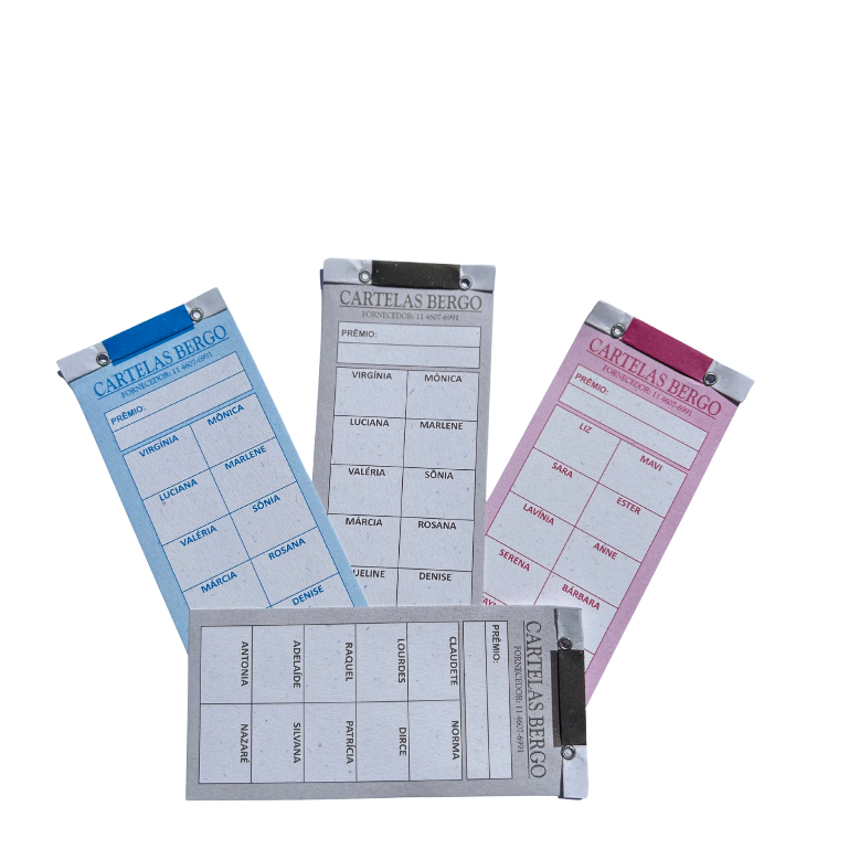 Cartela de Rifa 10 Nomes ( Pacote com 50 Unidades ) em Oferta na Shopee