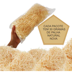 Palha Decorativa Natural Para Cestas e Decorações Pacote em gramas e Kg