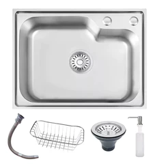 Cuba Cozinha Gourmet 56x42 Cm Inox 201 Prata Escovado Luxo Brinovar