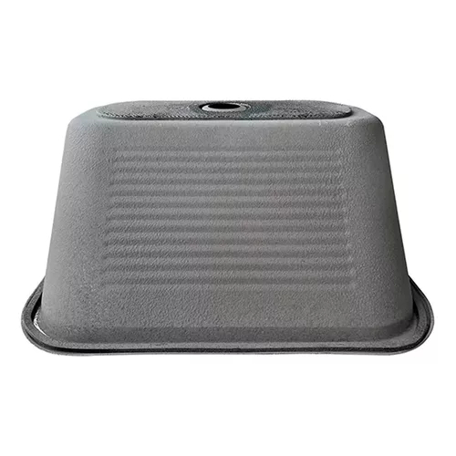 Tanque Inox Lavanderia 45x45 Escovado Completo Com Válvula Brinovar · foto 2