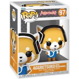 FUNKO POP AGGRETSUKO AGGRETSUKO W/HEADPHONES 97 NOVO ORIGINAL em Oferta na Shopee