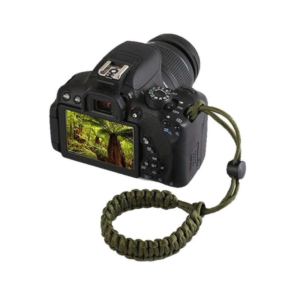 Alça De Pulso Para Camera Hand Strap Verde Militar