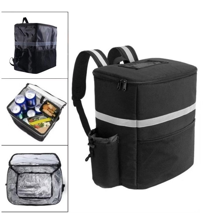 Bolsa Térmica Grande 36L Mochila Motoboy Viagem Praia Resistente Envio Rápido