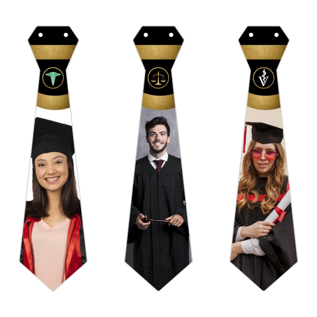 Gravata personalizada formatura ou casamento com sua foto Lembrancinha Festa Formatura em Oferta na Shopee