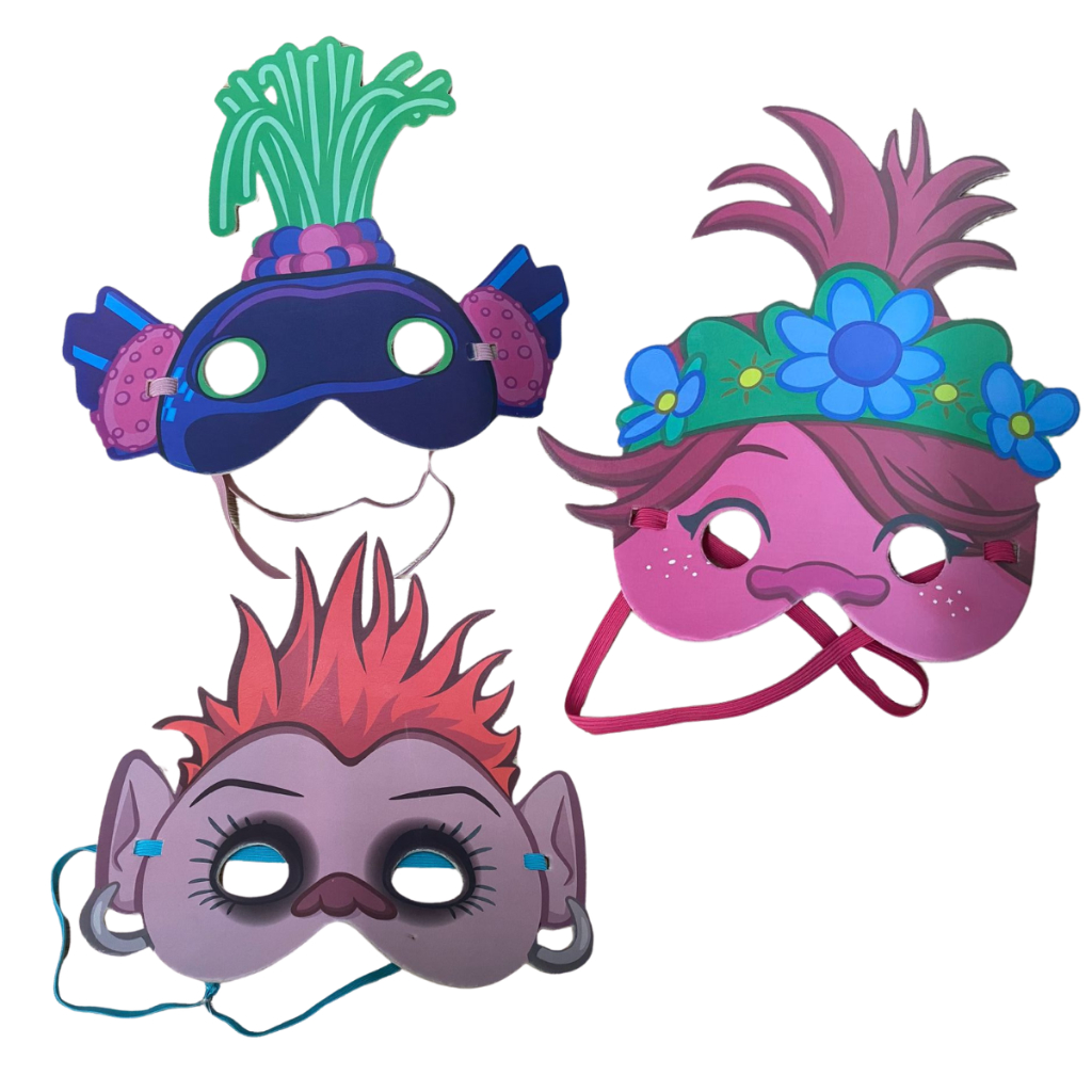 Pupee Máscaras de Carnaval Trolls dream works TNT