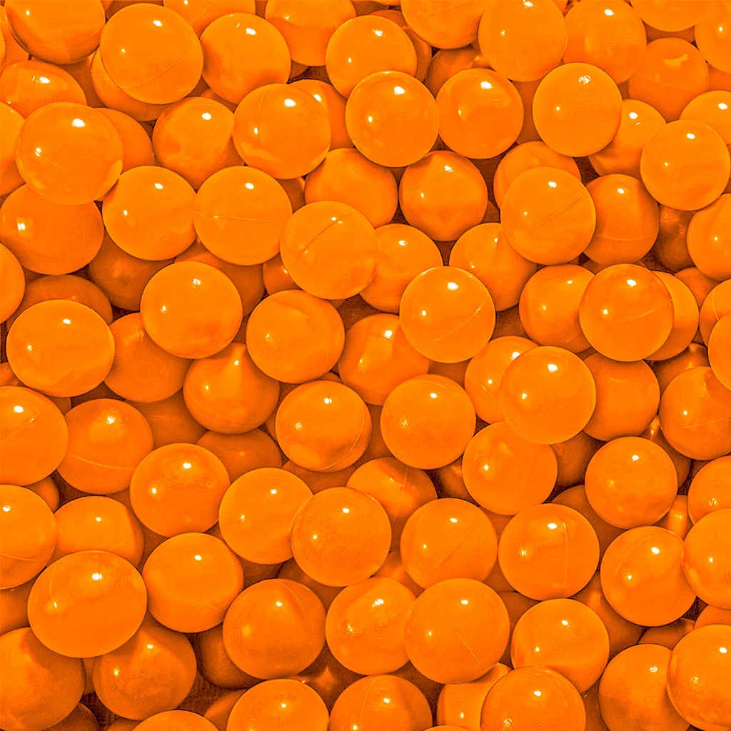 25 Bolinha De Piscina Laranja Infantil Cor Única Laranja