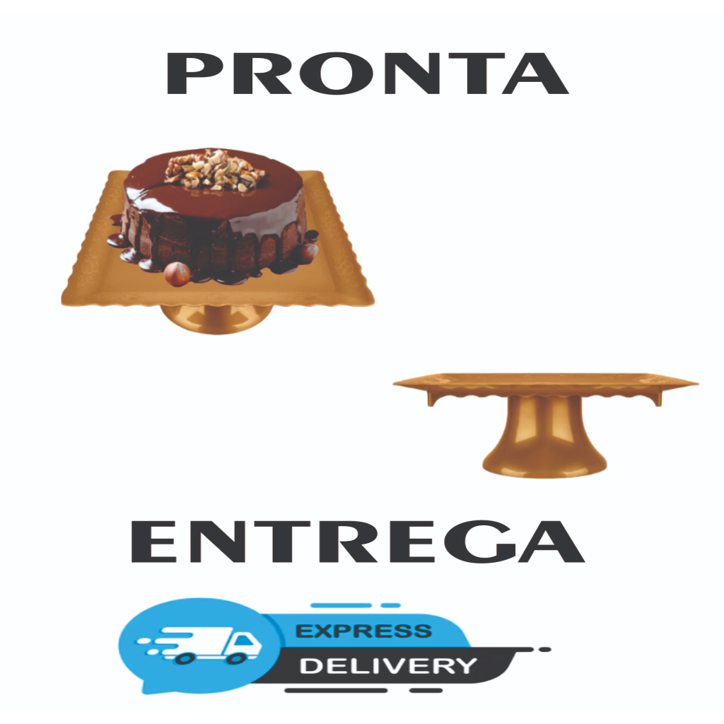 Boleira e Bandeja 2 em 1 - Decoração Festas 1 und