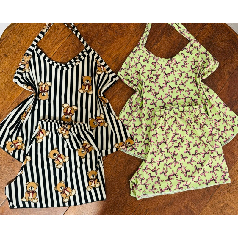 kit 3 e kit 5  pijamas Baby-doll Alcinha Liganete Malha fria em Oferta na Shopee