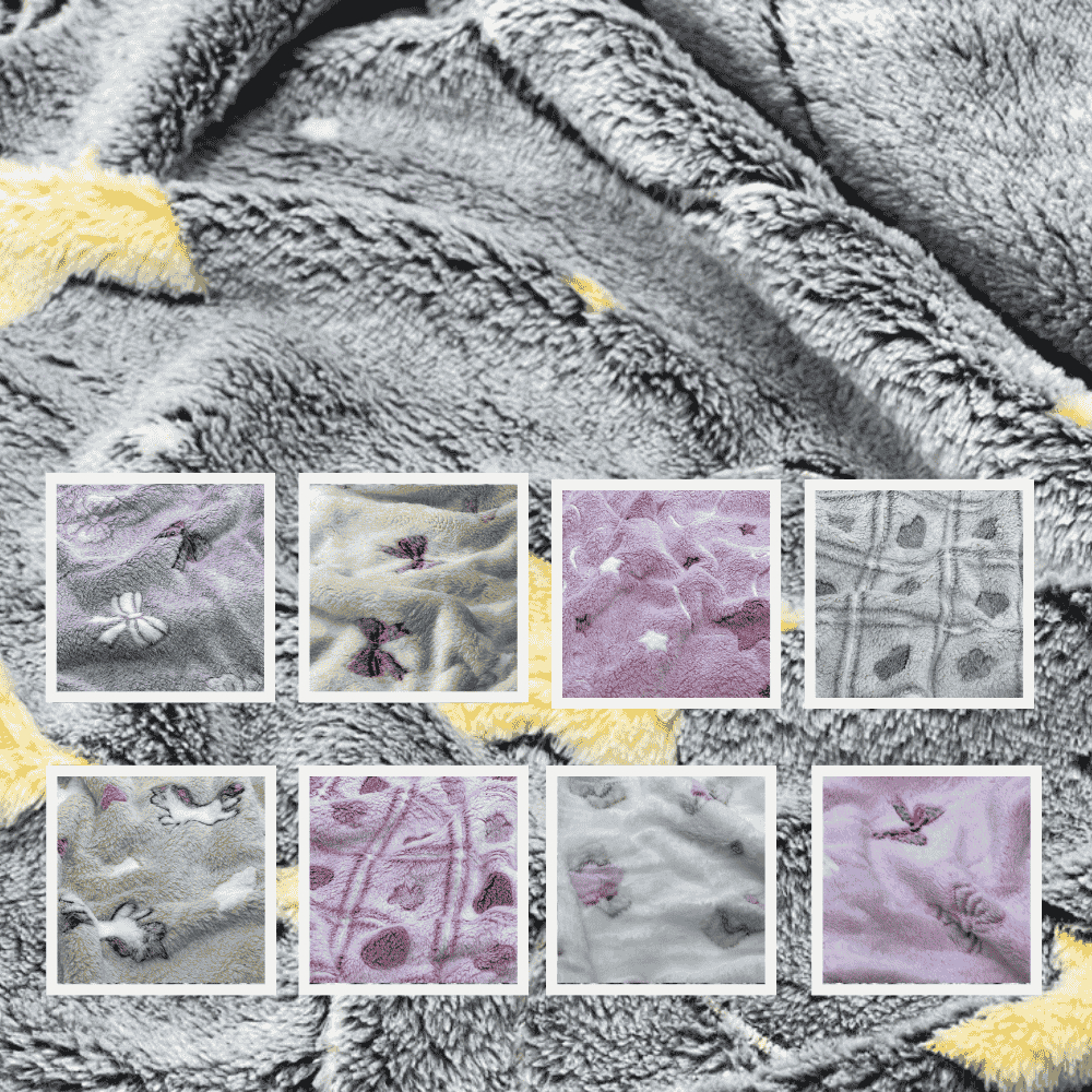 Tecido Fleece Estampado e Liso 1,0 x 1,60m Microsoft 3D Mantinha Pelúcia Manta