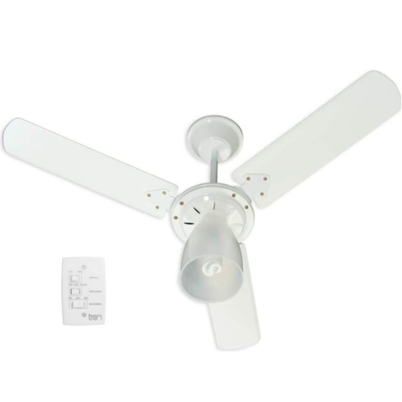 Ventilador de Teto Tron Marbella com Lustre 130w Branco em Oferta na Shopee