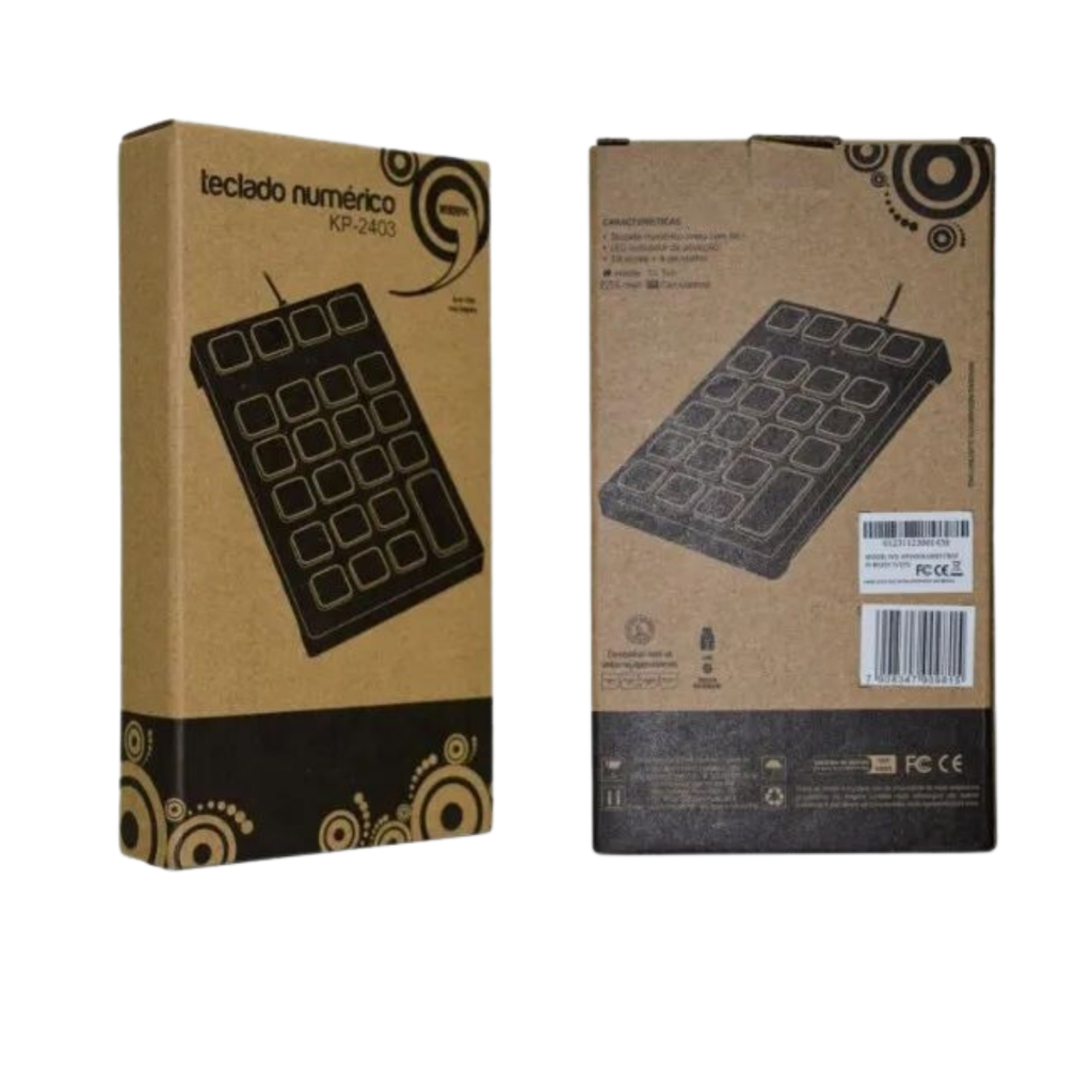 Teclado Usb Numérico K-mex Kp-2403 - Preto