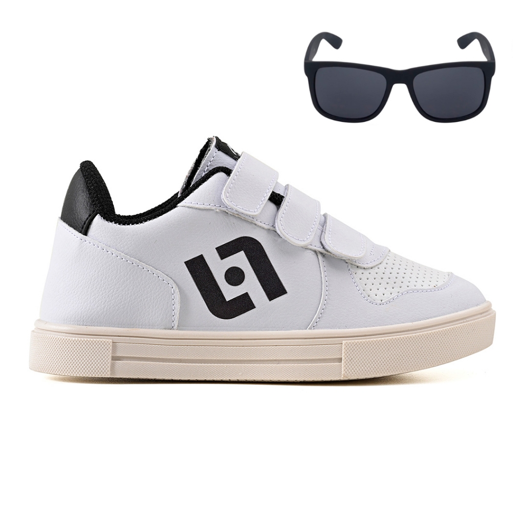 Tenis Infantil Casual Escolar Meninos Street Calce Facil + Oculos em Oferta na Shopee