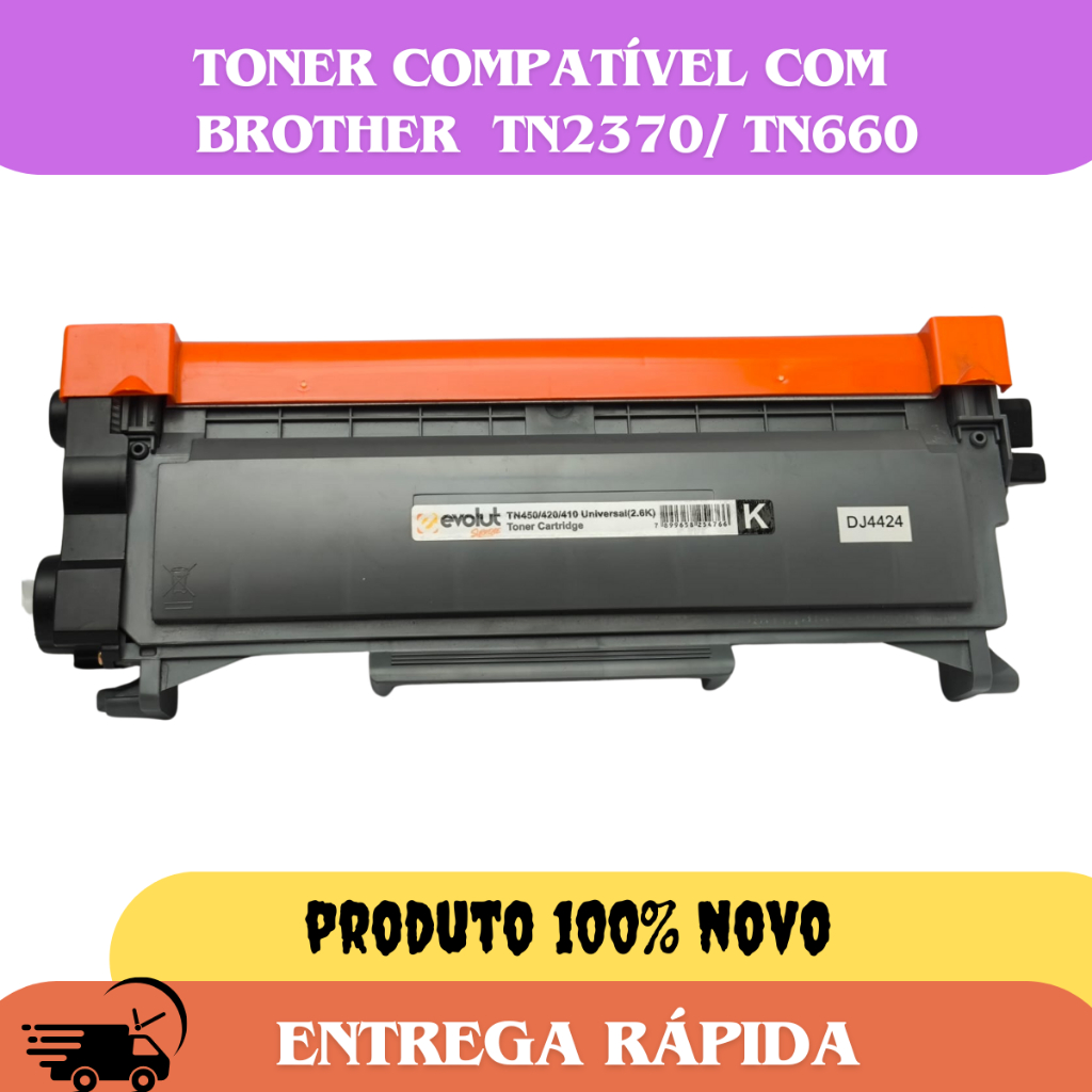 Toner Tn2370  Tn2340 Tn660 Para Impressora Dcp-l2520 L2520d L2520dw Dcp-l2540dw L2540