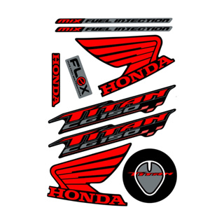 Kit de adesivos compatível moto cg Titan 150 / várias cores aceita verniz auto motivo em Oferta na Shopee