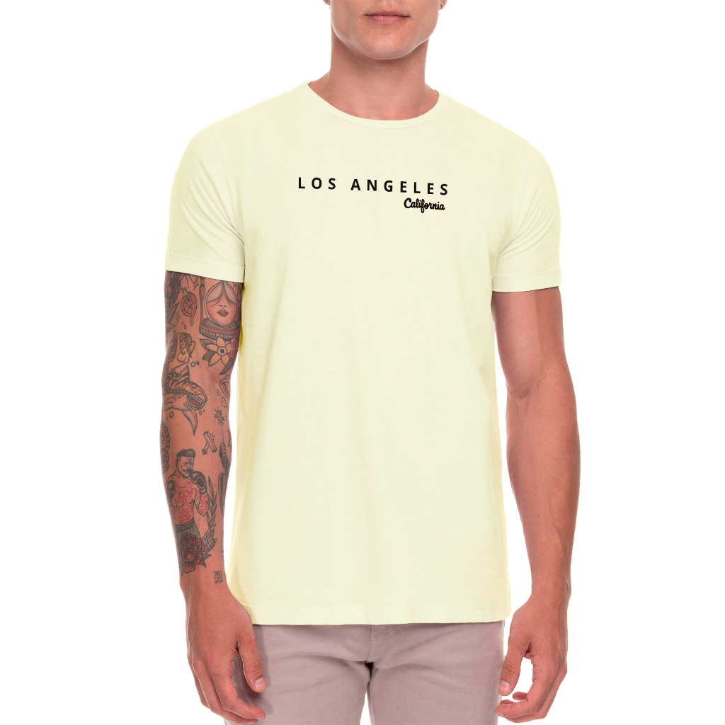 Camiseta Los Angeles California P sair Unissex 100% Algodão Estampa Em DTF Casual Dia a Dia
