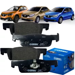 Jogo Pastilha Freio Cobreq Sandero Stepway 1.6 8v 2015 2019