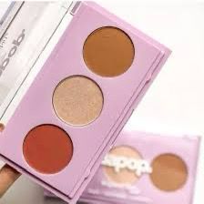 Kit Trio De Contorno Iluminador Blush Tropical Skin - Dapop