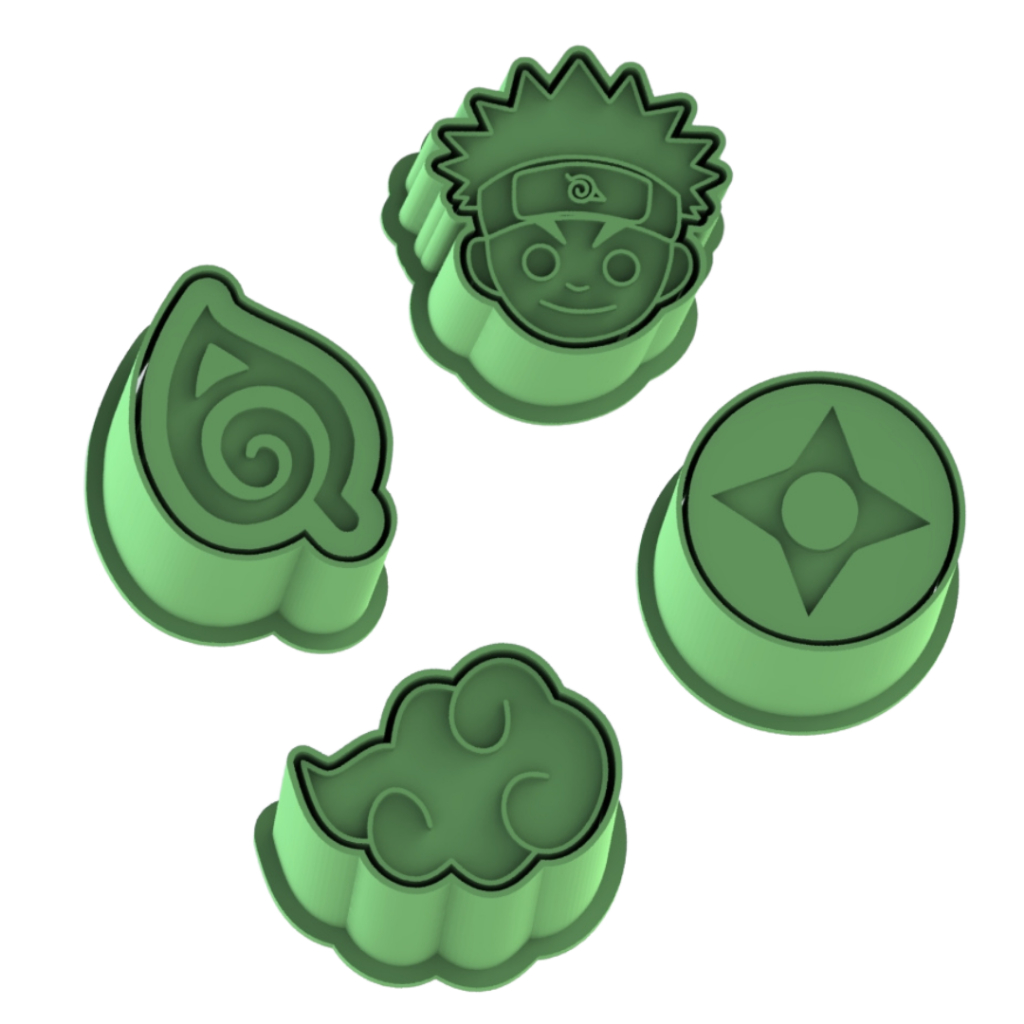 Ejetor e modelador de Docinhos e Doces Naruto em Oferta na Shopee