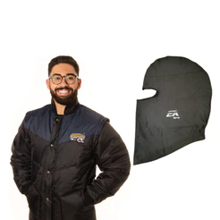 Kit Balaclava + Jaqueta CR Tradicional Preto e Azul