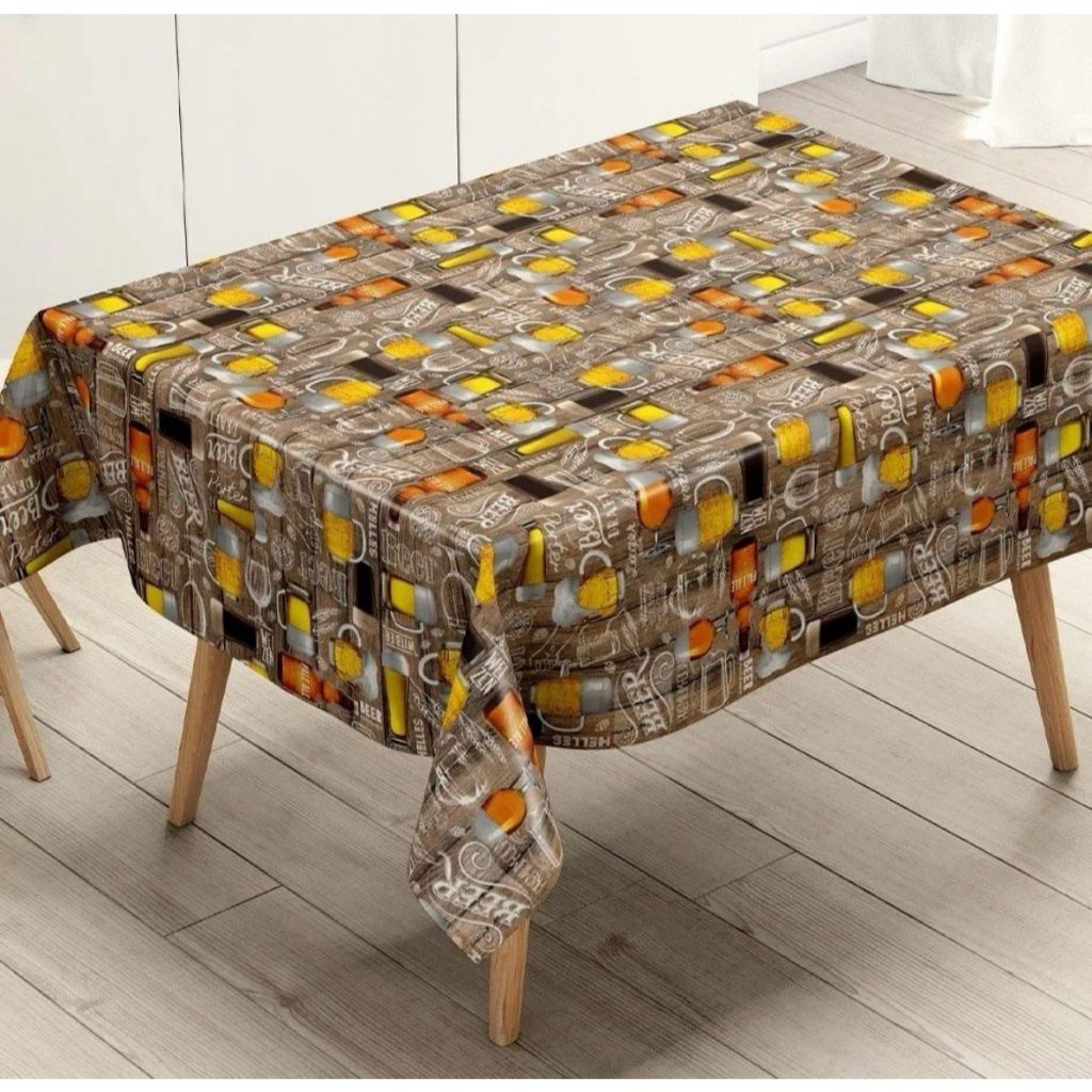 Toalha De Mesa Plástica Térmica Quadrada 1,40x1,40 Mesa 4 Cadeiras Proteção Prático